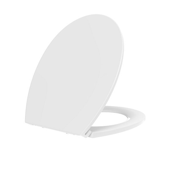 Housse De Toilette En Duroplast Avec Charnières Universelles Blanc