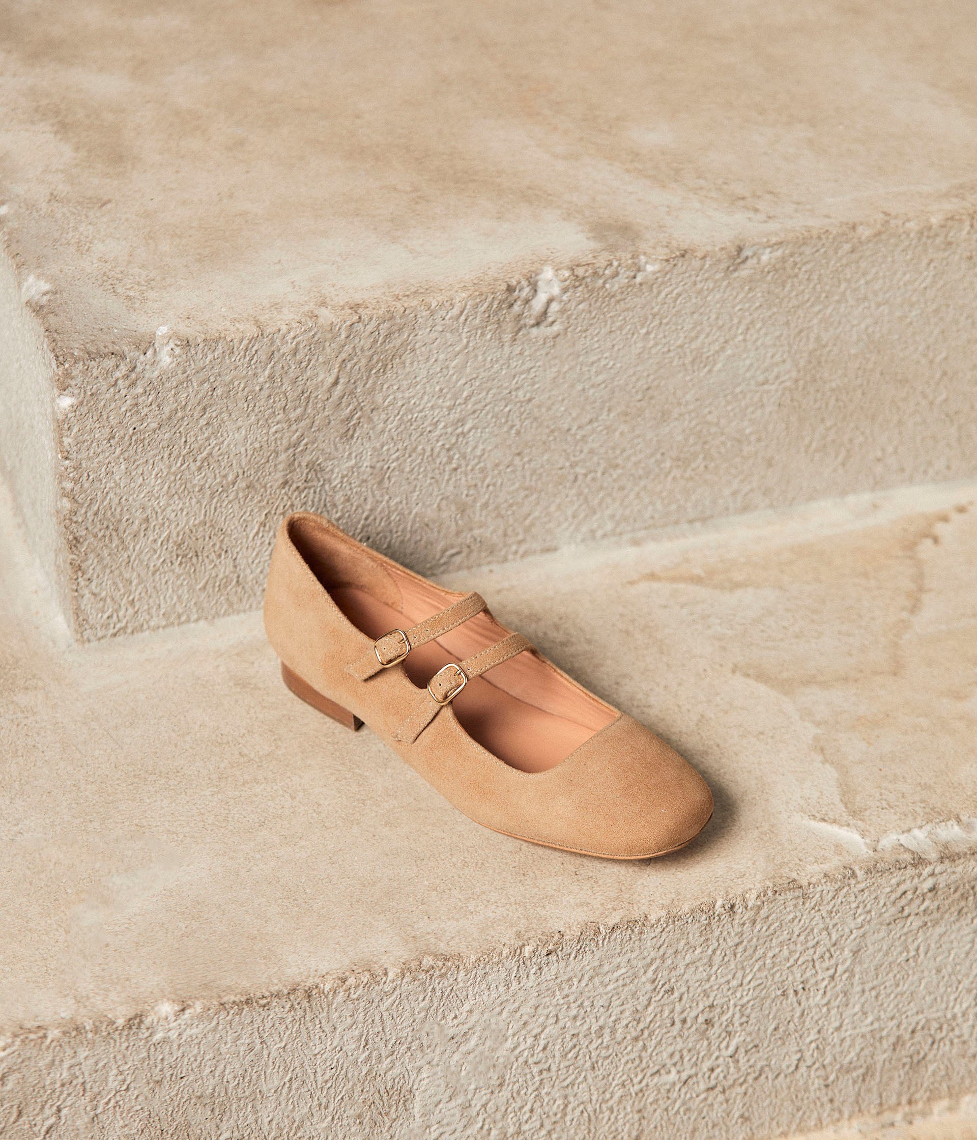 Babies velours camel Aurella