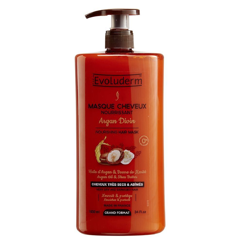 Masque cheveux Evoluderm argan divin 1L