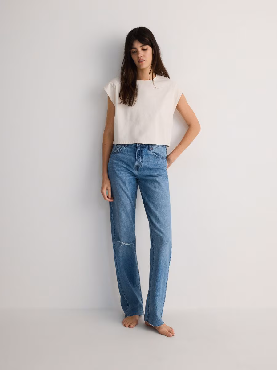 Kimono T-Shirt With Wash Effect