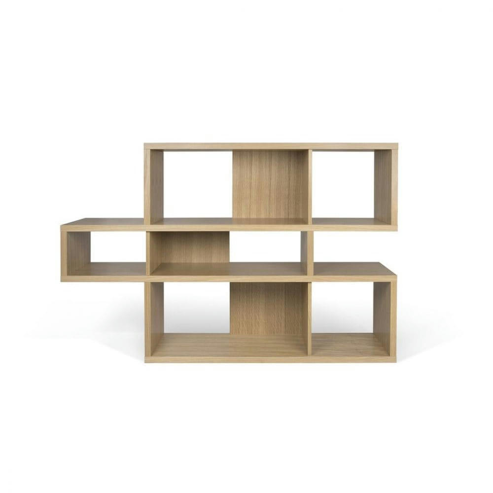 LONDON - Bibliothèque  placage chêne naturel