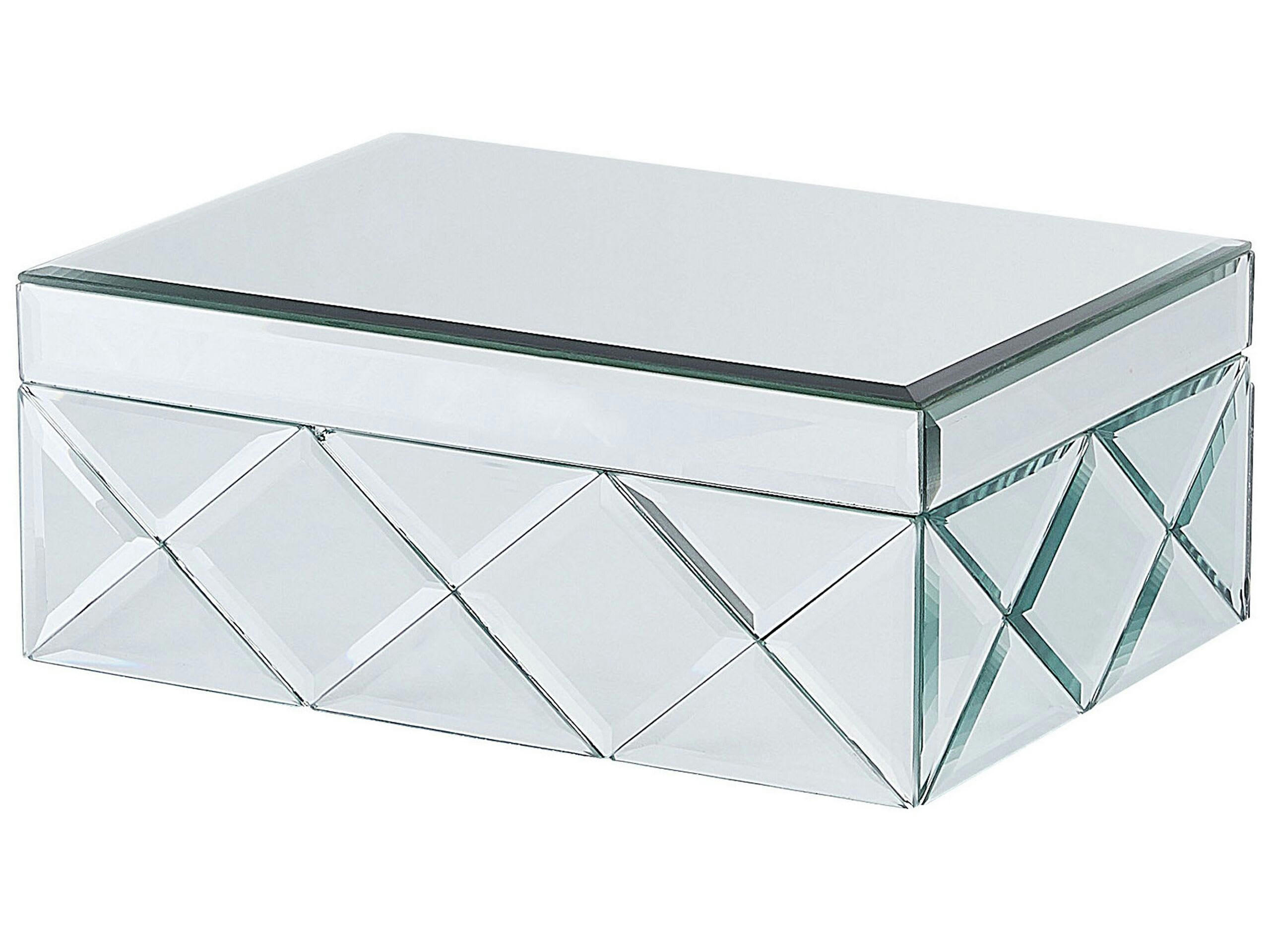 GORRON - Boîte à bijoux argentée effet miroir