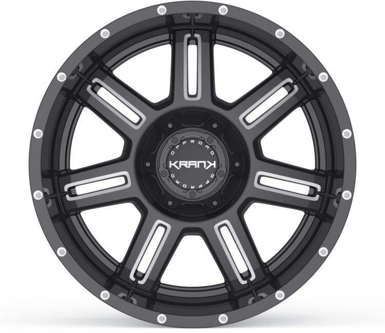 Krank Force Wheel Alloy Wheel/Rim, Gloss Black Milled