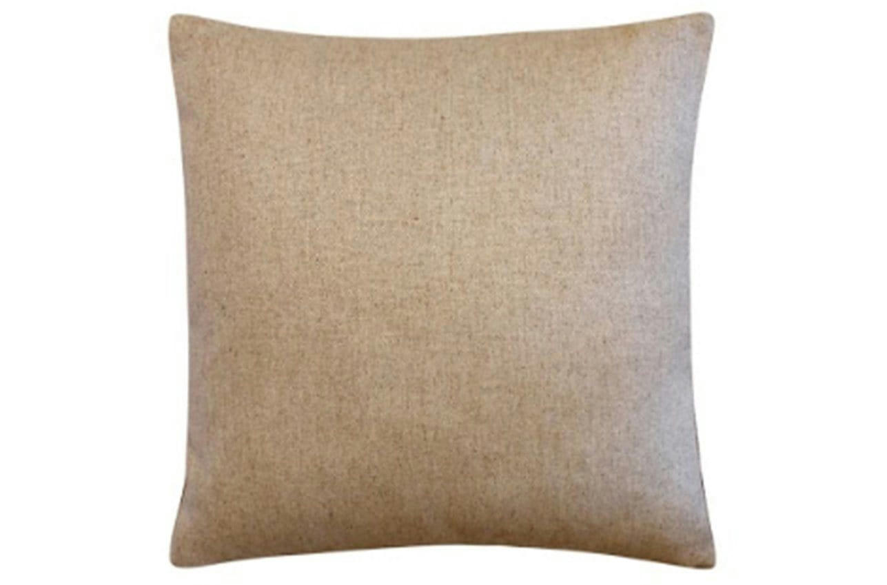 - Housse de coussin velours soie ikat  60x60 jaune