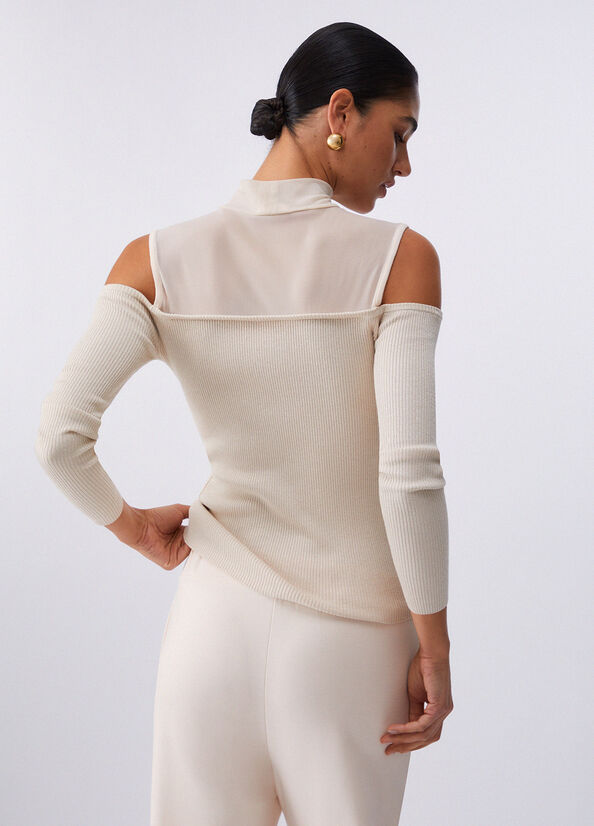 Maglia con inserti in mesh