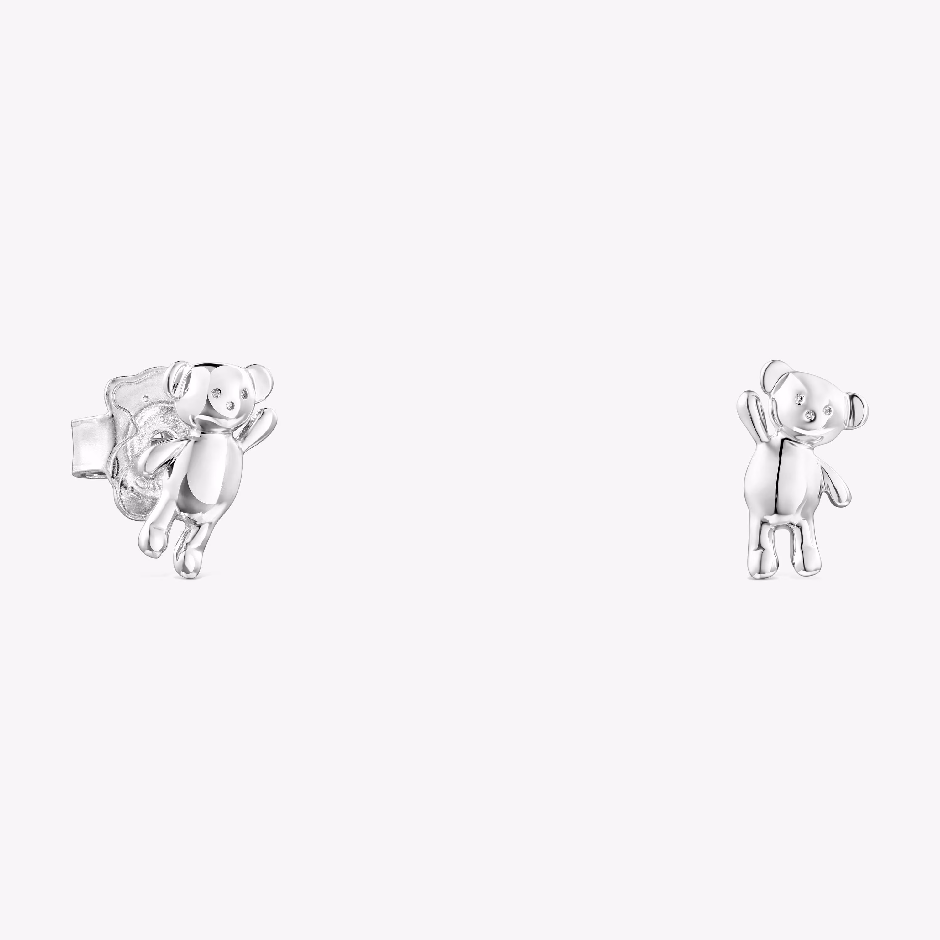 Pendientes de plata Teddy Bear
