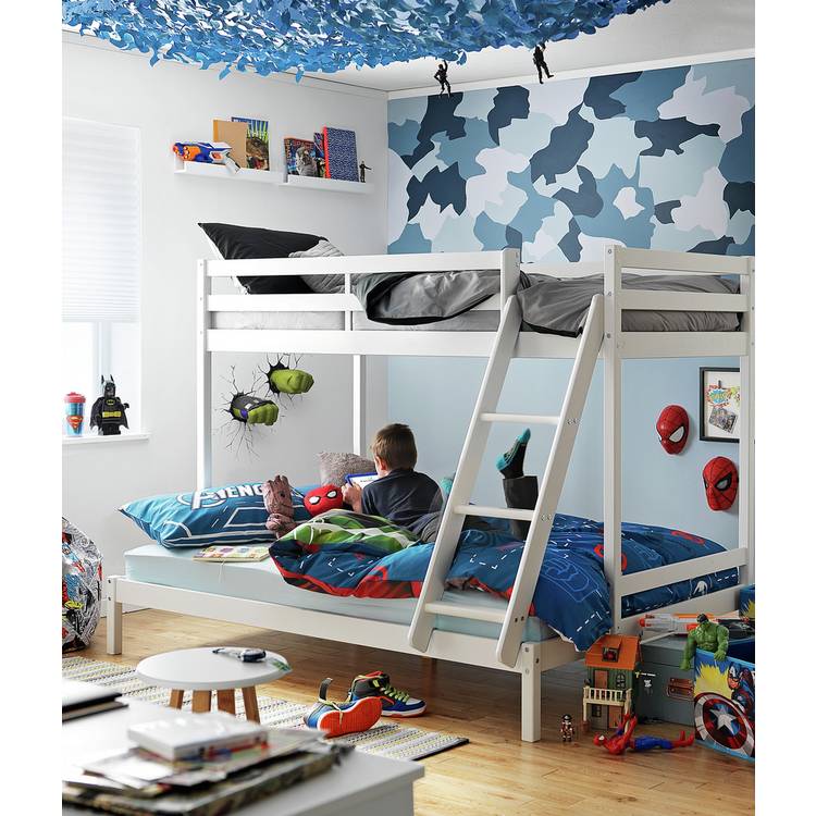 Habitat Easycare Two Tone Grey & Black Bedding Set - Single