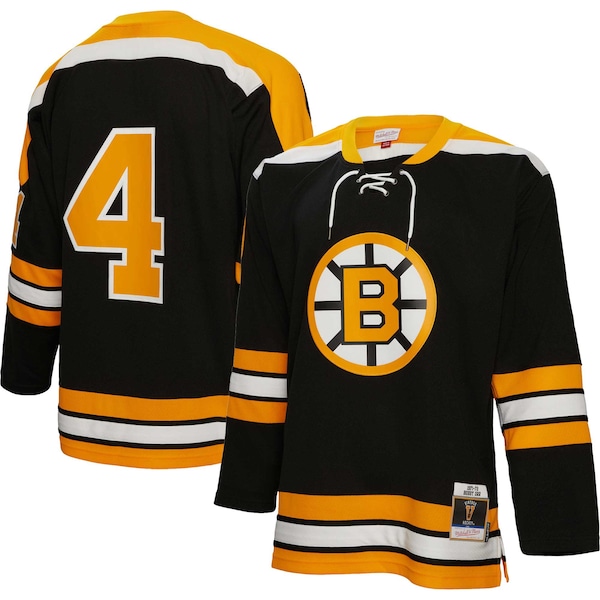 Bobby Orr Boston Bruins  1971/72 Blue Line Player Jersey - Black