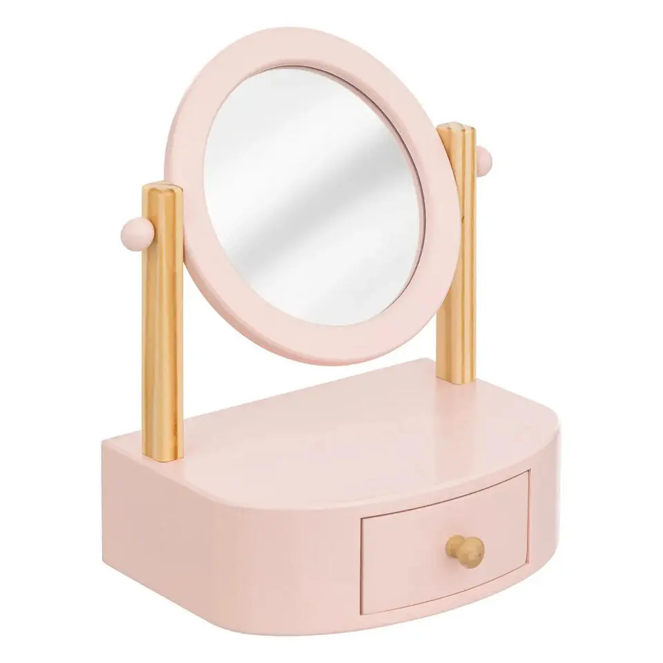 Atmosphera Make-up organizer met spiegel - kinderen - roze