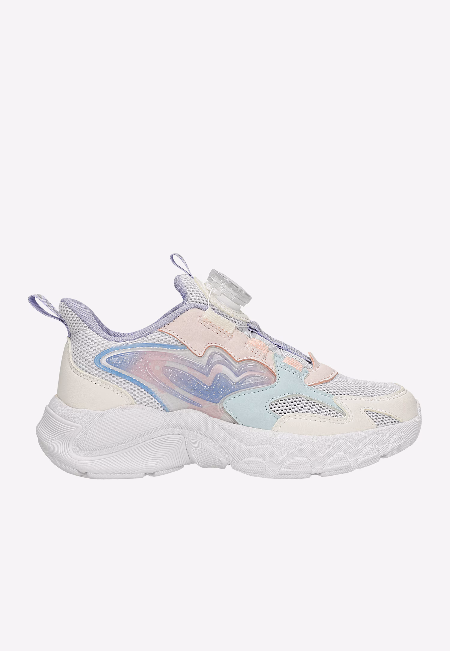 Pastelowe dziewczęce sneakersy z zapięciem na pokrętło BARTEK 87018-17