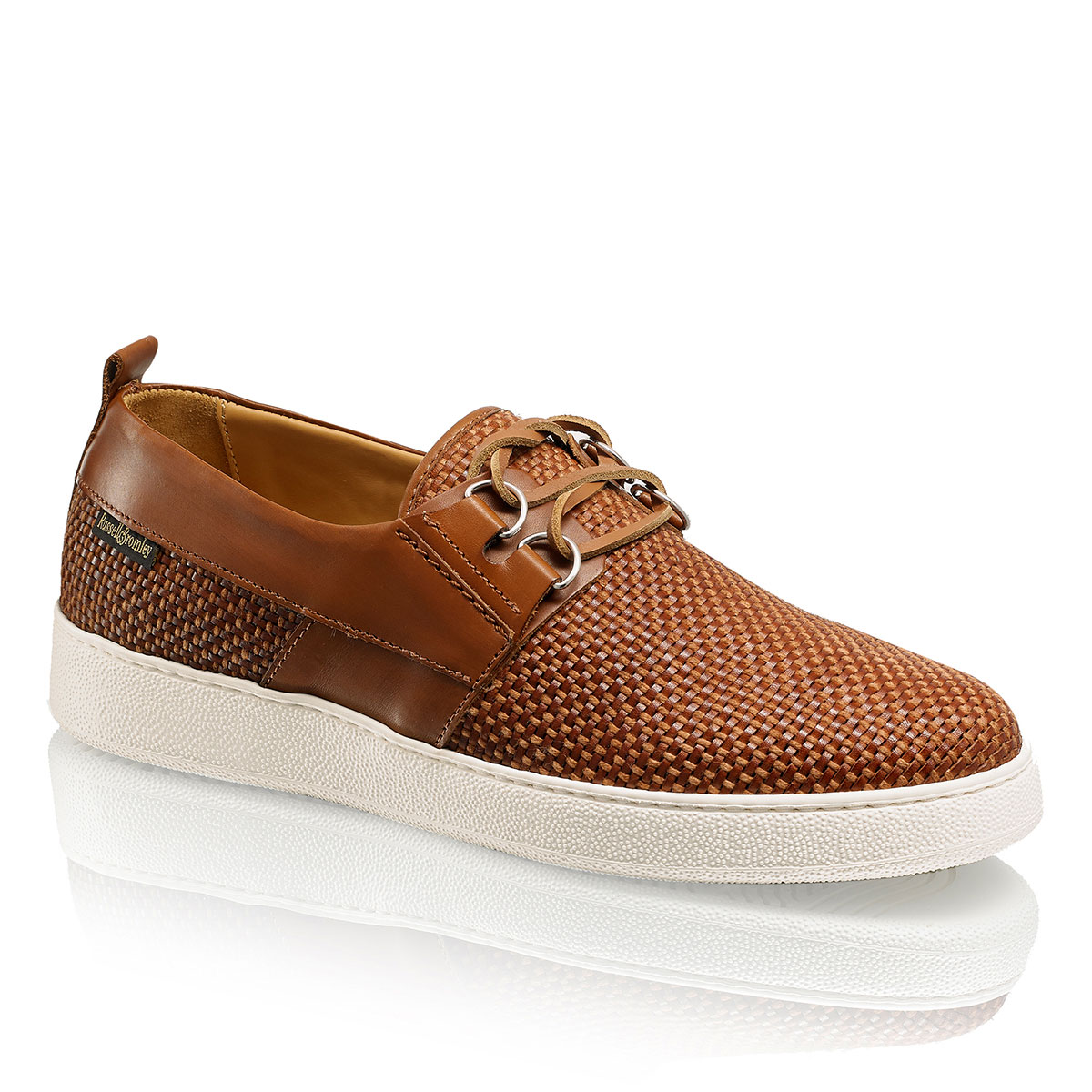 Russell & Bromley WEAVE LO Woven Cup Sole Lace Up