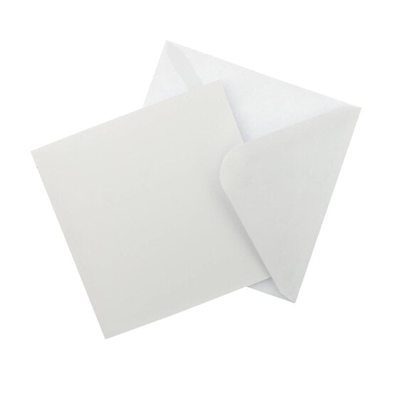 White Cards 6 x 6 Inches 100 Pack