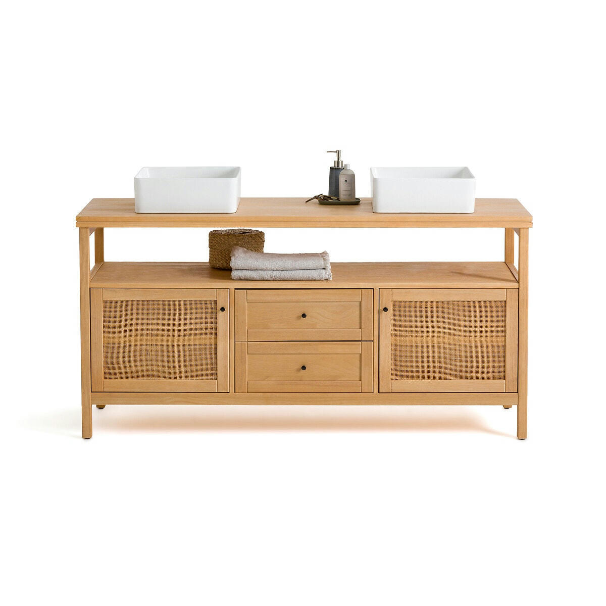 Meuble sous double vasque L160 cm, Gabin
