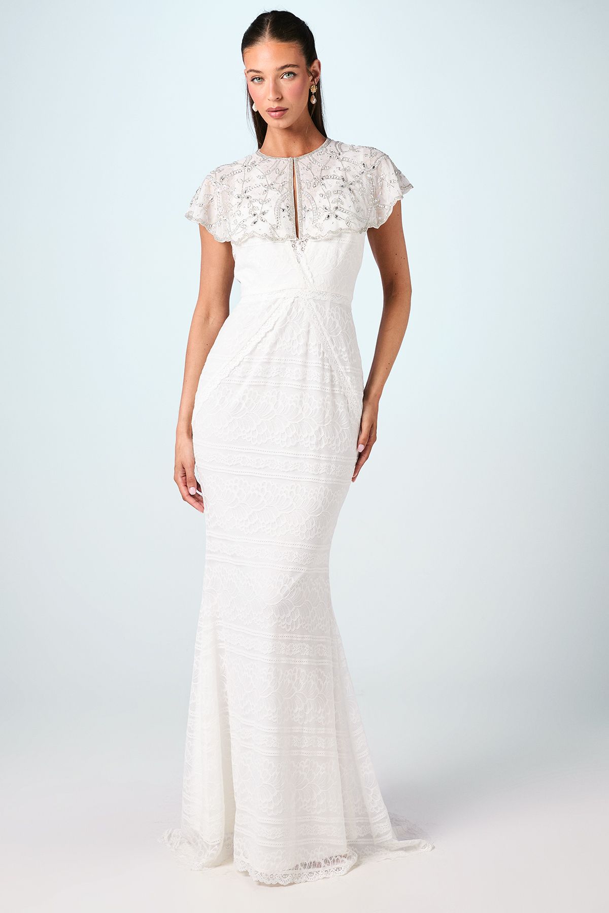Coast Encrusted Gem Bridal Cape