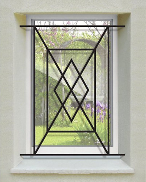 Grille de Defense Panama pour Fenetre H 45 cm x L 60 cm (côte tableau)