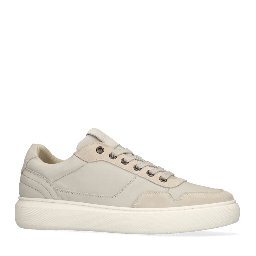 Manfield Off White nubuck sneakers
