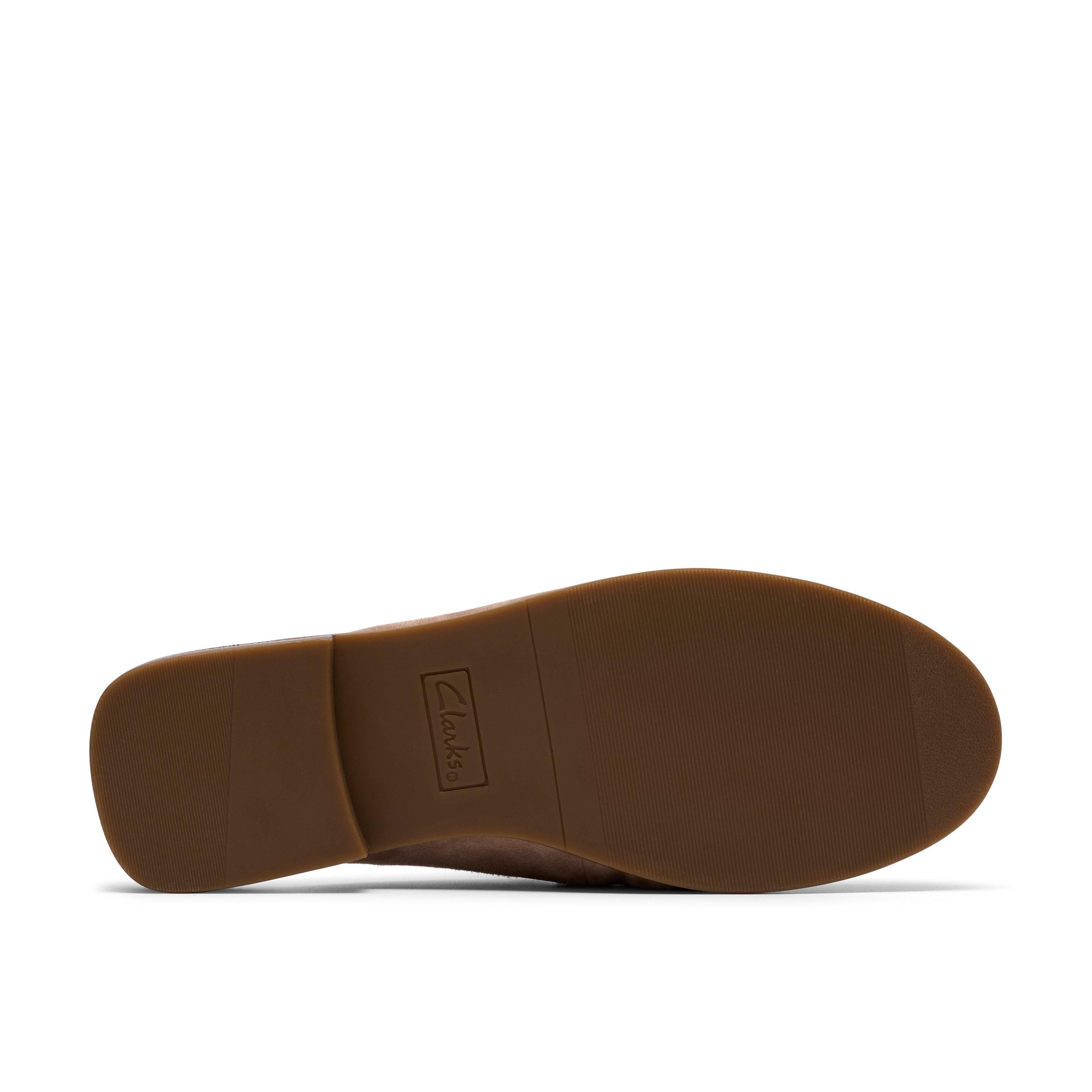Clarks Alixea Mule Mushroom Suede Mules,Slip Ons