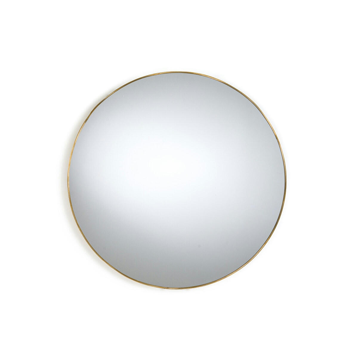 Miroir rond en métal acier Ø50 cm, Uyova