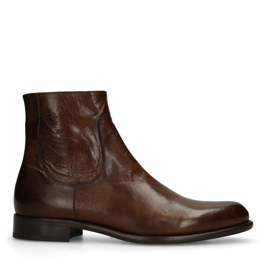 Black labelBruine leren boots