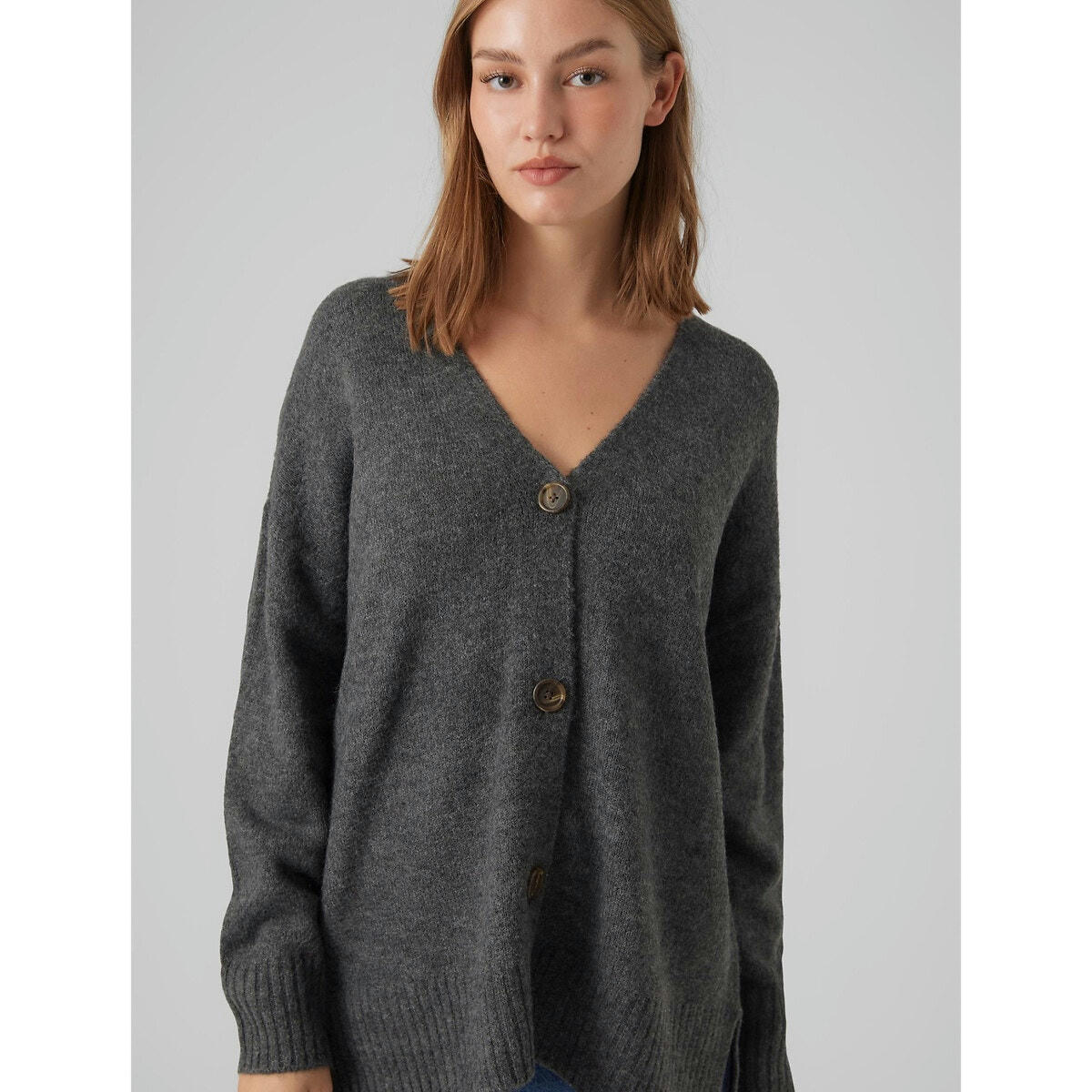 Gilet oversize boutonné