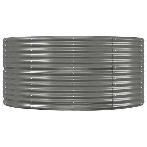 NNEVL Garden Planter Grey 367x140x68 cm Powder-coated Steel