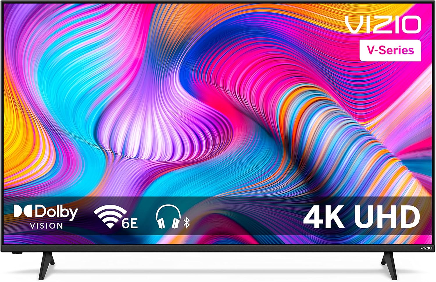 VIZIO 55-inch V-Series 4K LED HDR Smart TV w/Dolby Vision  WiFi 6E  Bluetooth Headphone Capable  Gaming Engine & Alexa Compatibility  V555M-K01  2023 Model