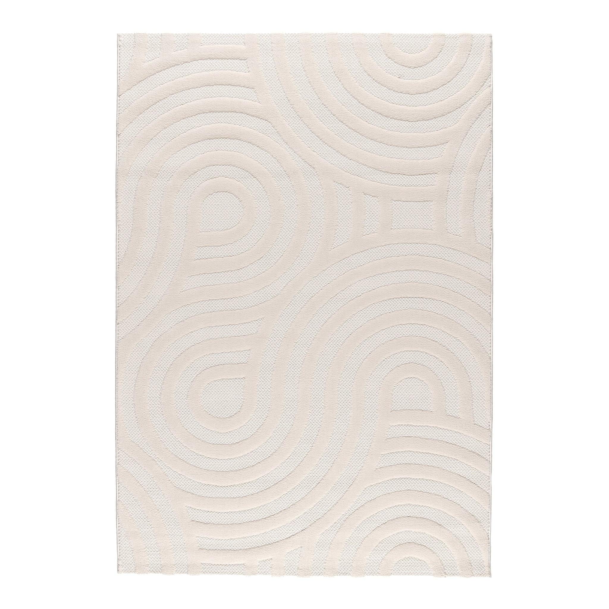 AFK Living vloerkleed Trianon - reliëfeffect - beige - 120 x 170 cm