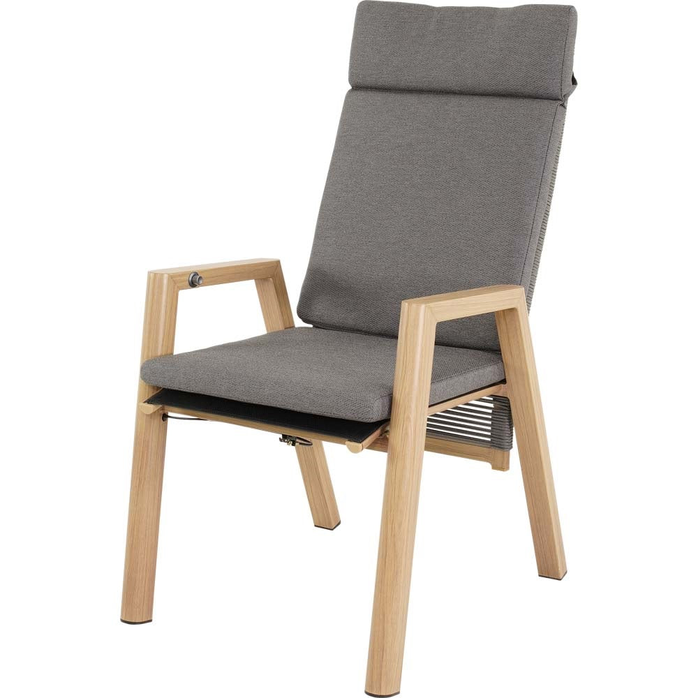 Lesli Living bistrostoel Acari - grijs - 59x65,5x112cm - set van 2