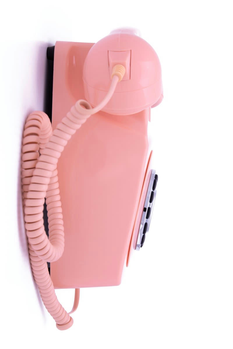 - Téléphone analogique  746 WALL PUSH BUTTON PINK