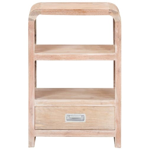 NNEVL Bedside Table 40x30x60 cm Solid Acacia Wood