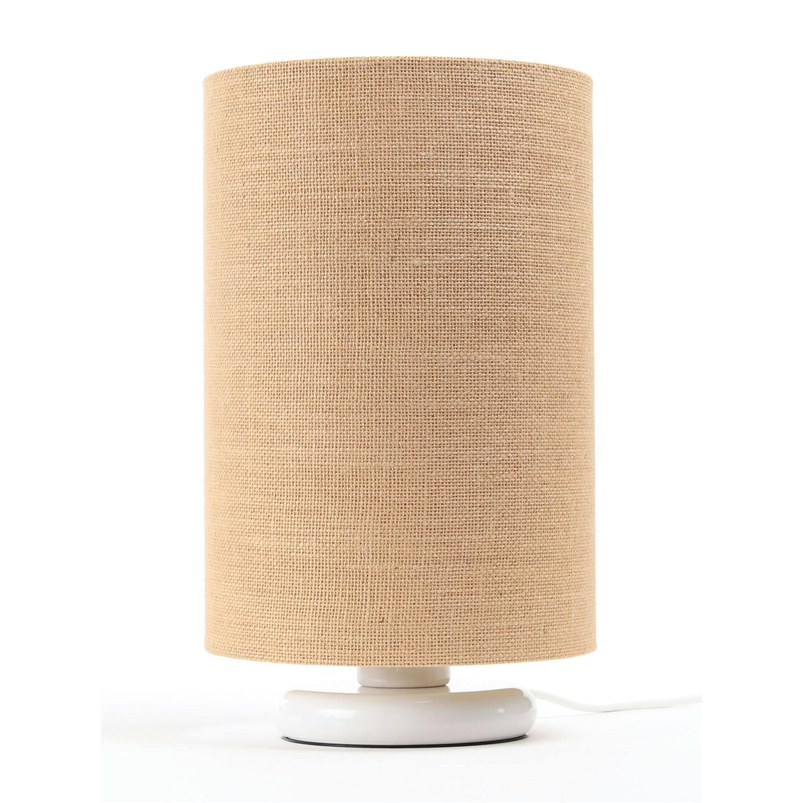 - Lampe de chevet Jute Marron 20x20x34 cm