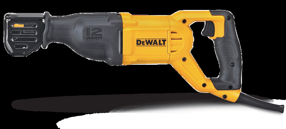 DEWALT DWE305 12A Keyless 4-Position Variable Speed T-Shank Reciprocating Saw