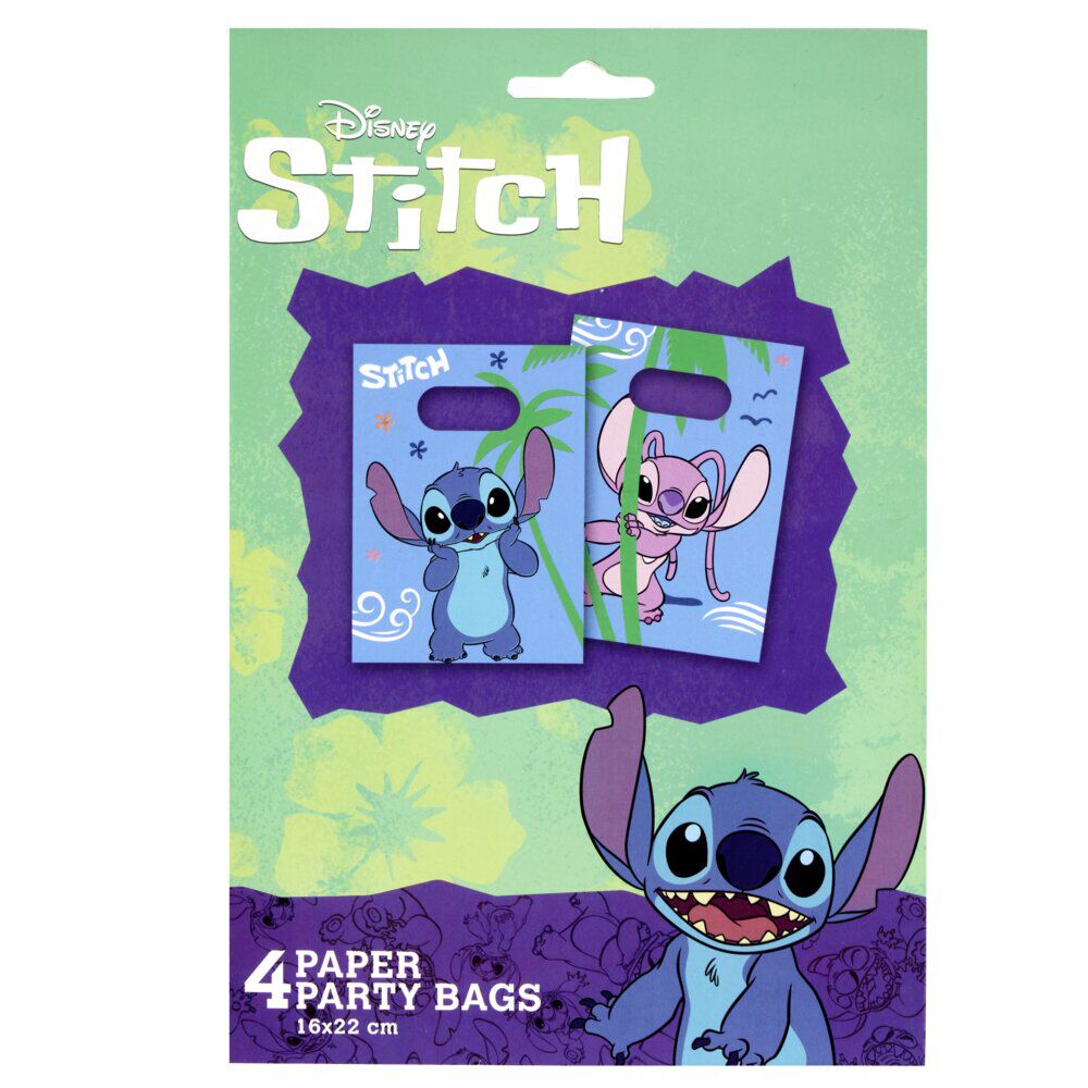 Sac cadeau papier x4 Stitch 17,5xH28,5cm