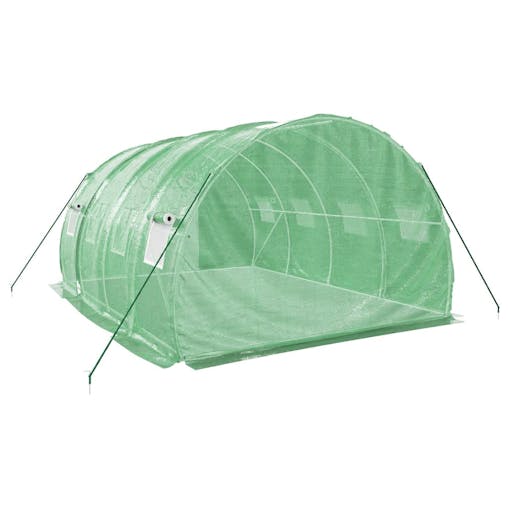 NNEVL Greenhouse with Steel Frame Green 12 m&sup2; 4x3x2 m
