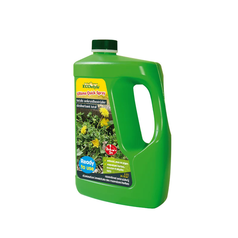 Désherbant et anti-mousse Ultima Quick Spray 2,5 L ECOSTYLE