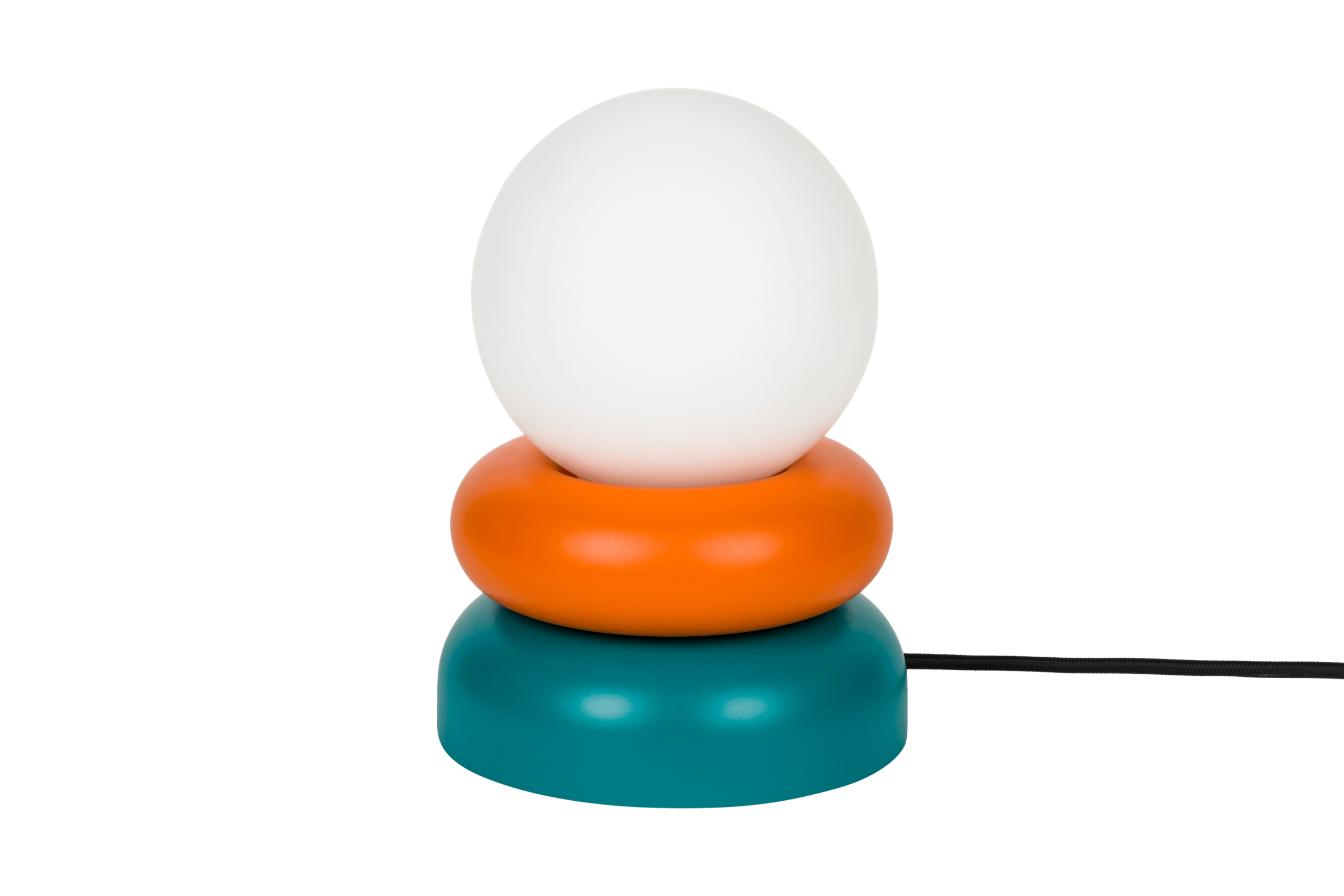 noo.ma OTEM Tafellamp - Orange Peel & Deep Turquoise