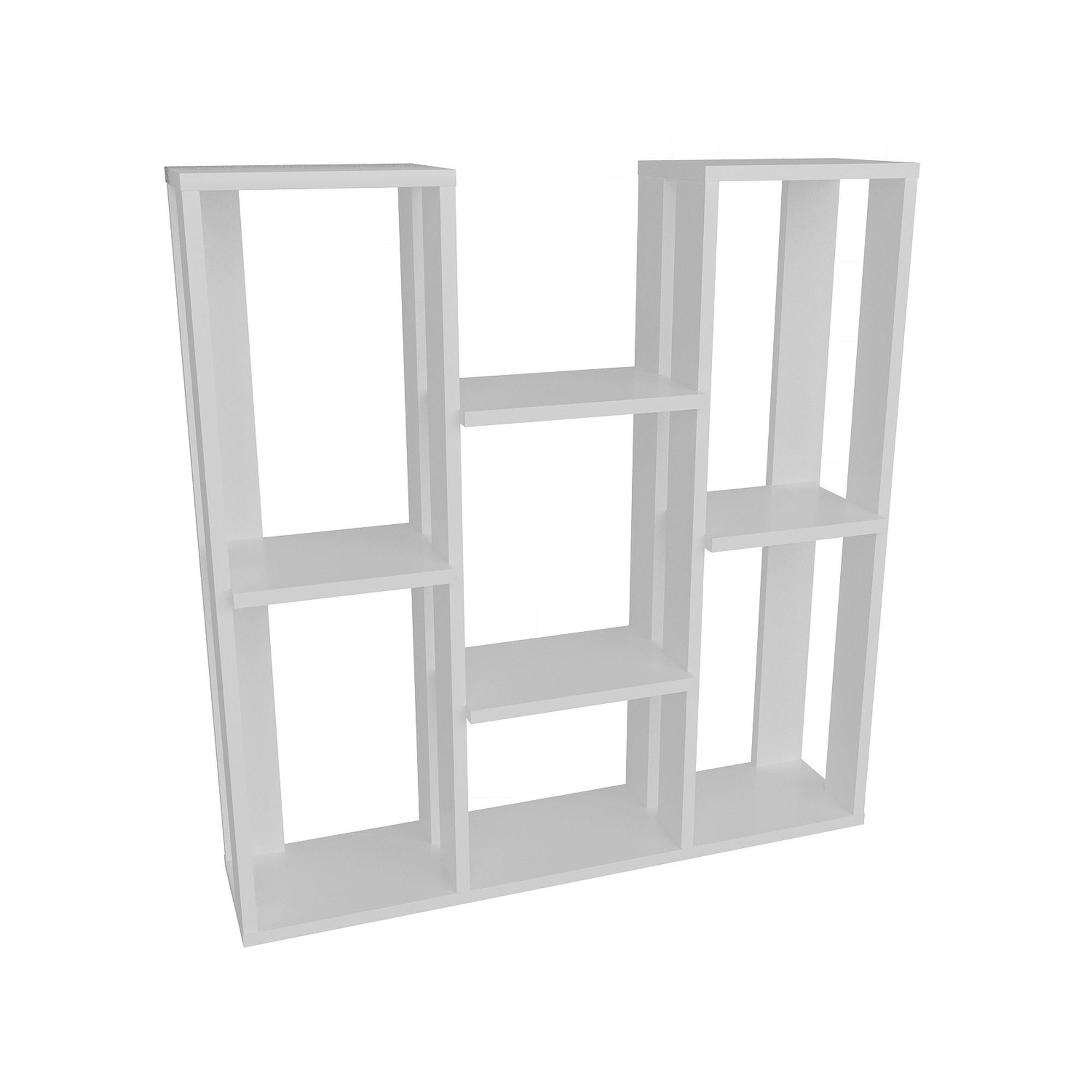 Etagère décorative blanche avec niches ouvertes MARFA