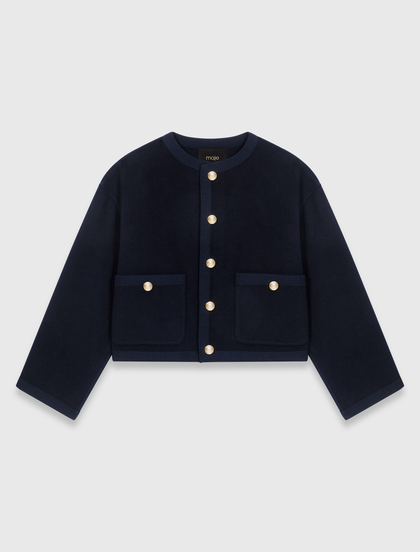 Veste double face et galons tressés