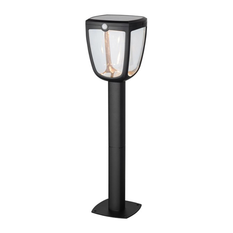 Borne extérieure LED solaire Gizmo noire avec détecteur de mouvements 345 lm 4,5 W SYLVANIA
