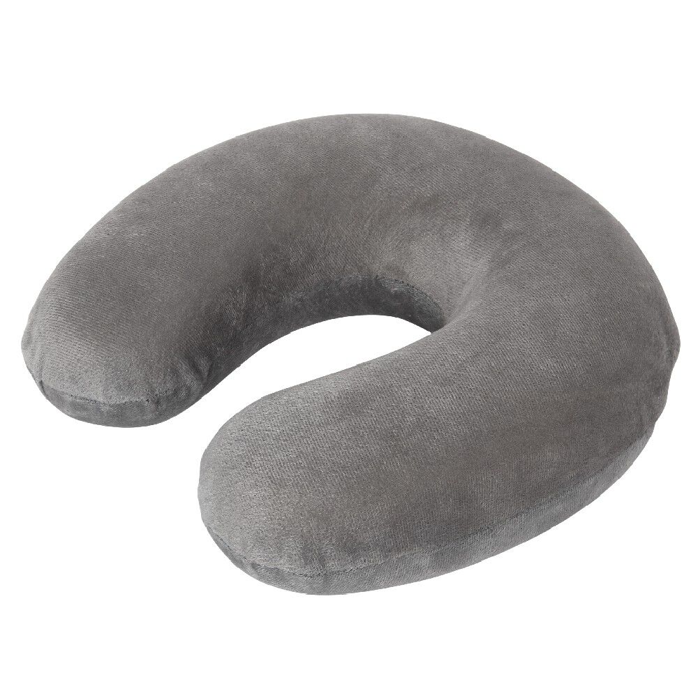 Coussin de voyage tour de cou mémoire de forme gris