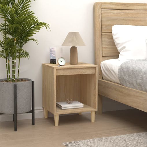 NNEVL Bedside Cabinet Sonoma Oak 40x35x50 cm