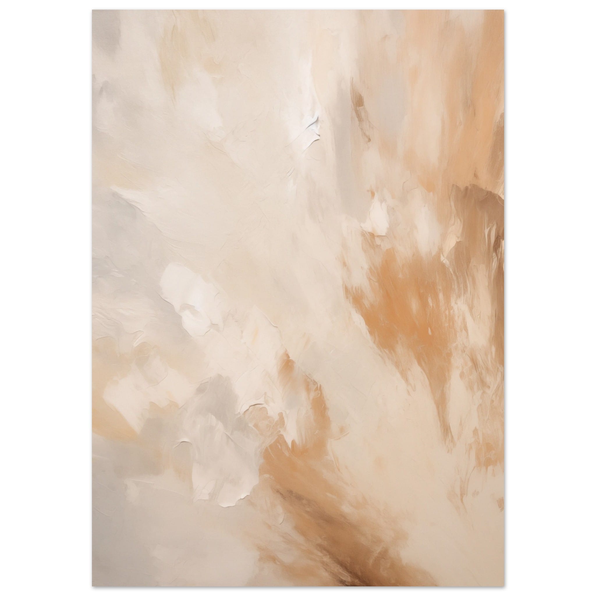 Artfulprints Poster Abstract - Golden touch 2  - 50x70 cm - Terracotta