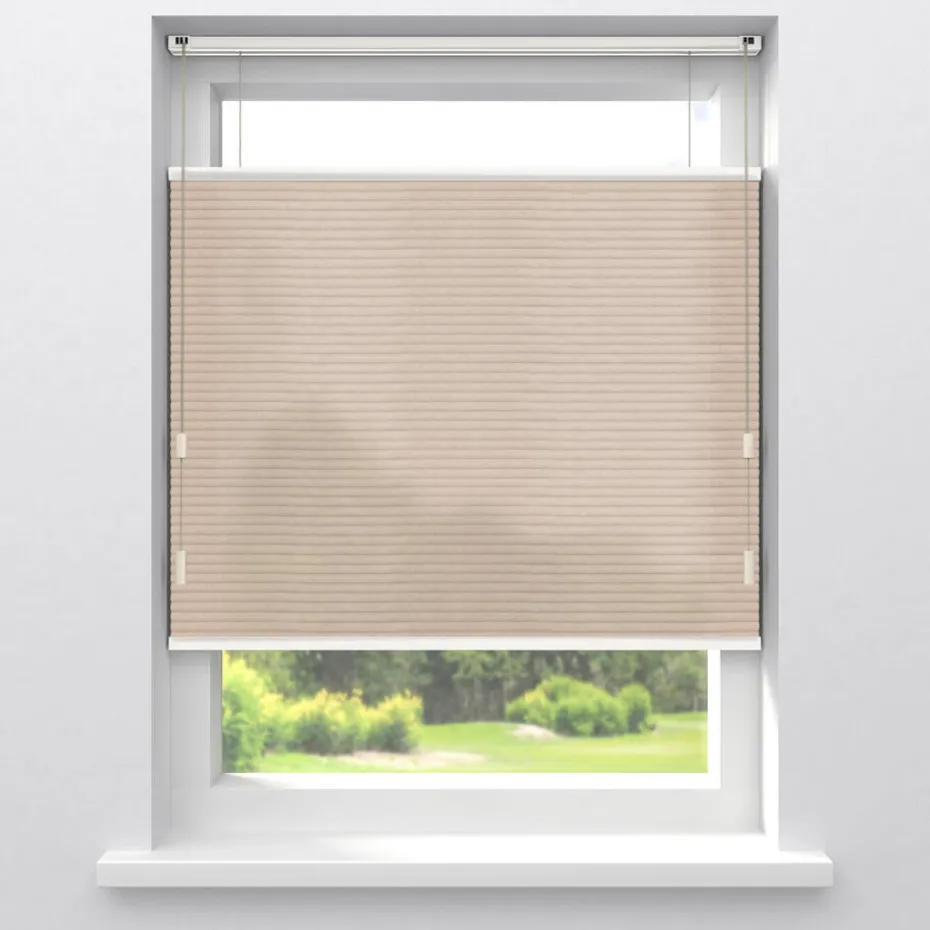 Kwantum Plisségordijnen | Fenstr Dubbel Plisségordijn Lizzy  Lichtdoorlatend Roze