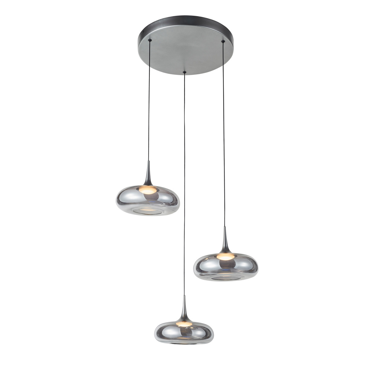 Lampa wisząca Tenele srebrna LED 21W 3000K 1300lm Italux