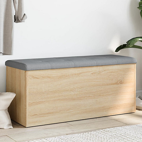 Banc de rangement Chêne Sonoma 102x42x45 cm Bois d'ingénierie vidaXL