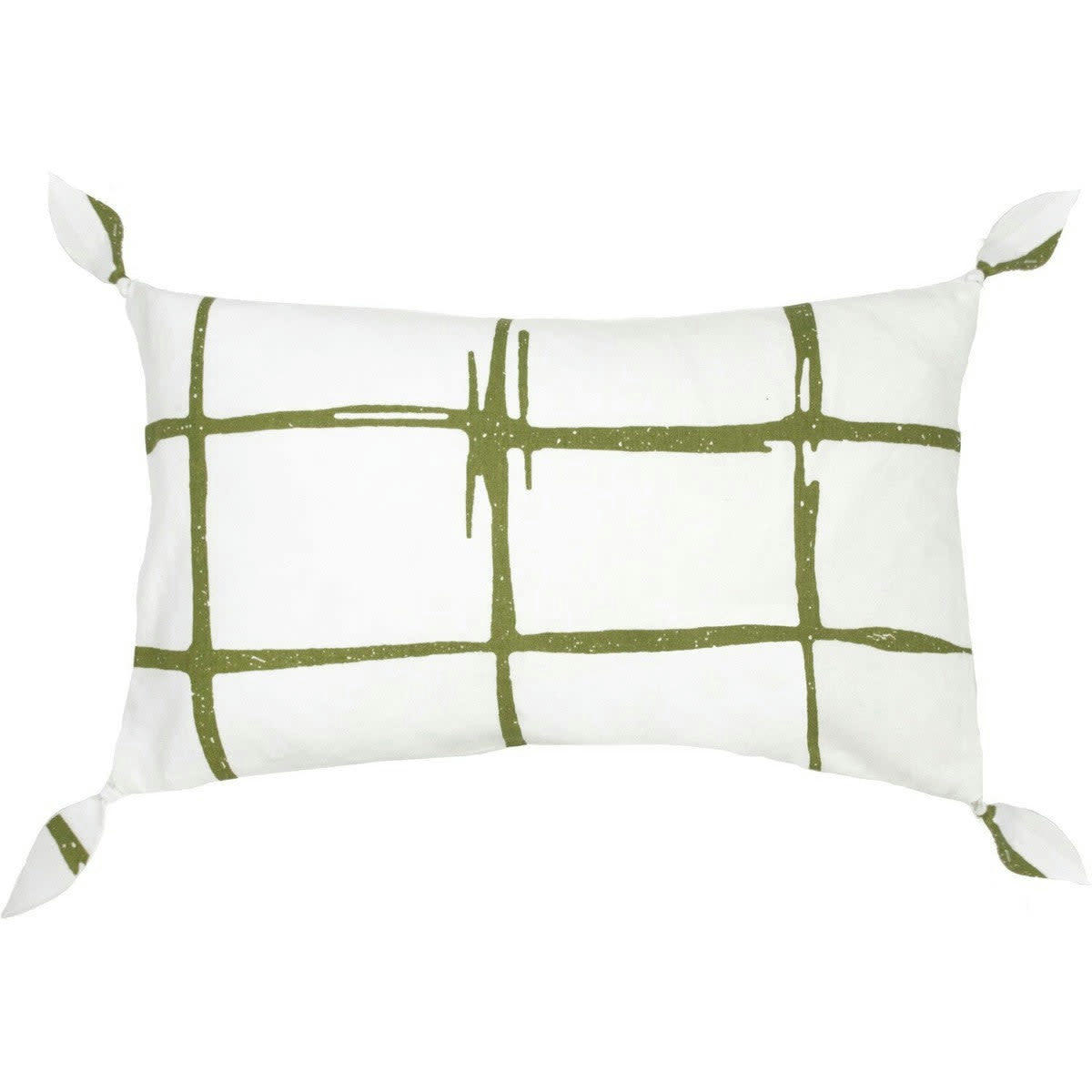 CHEST - Housse de coussin coton  50x30 vert kaki