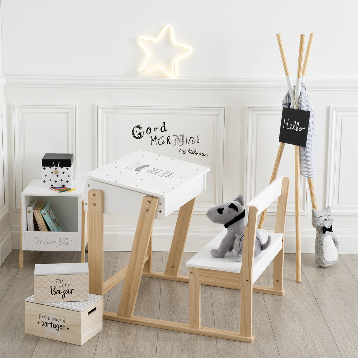 Kids writing desk Multicoloured, L.64 cm