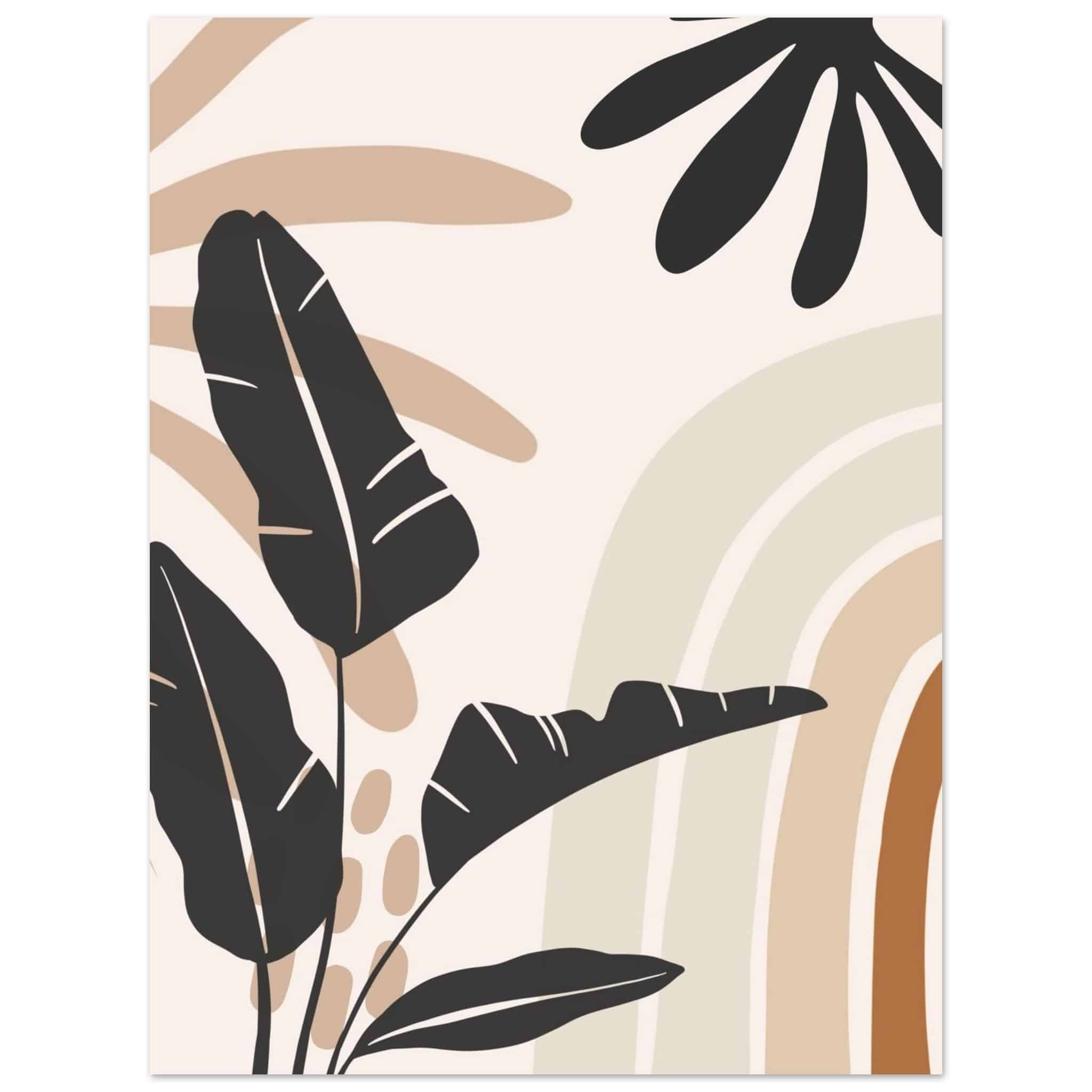 Artfulprints Poster Boho – Jungle motion  - 30x40 cm - beige