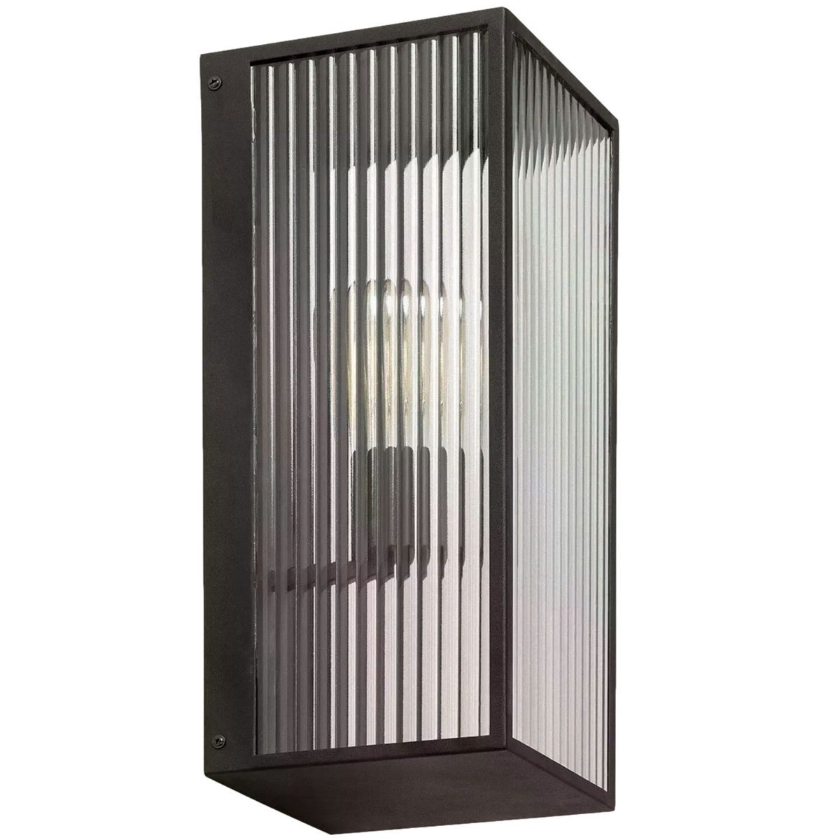 Kinkiet zewnętrznyczarno-przezroczysty Michael 1xE27x40W IP44 Abruzzo