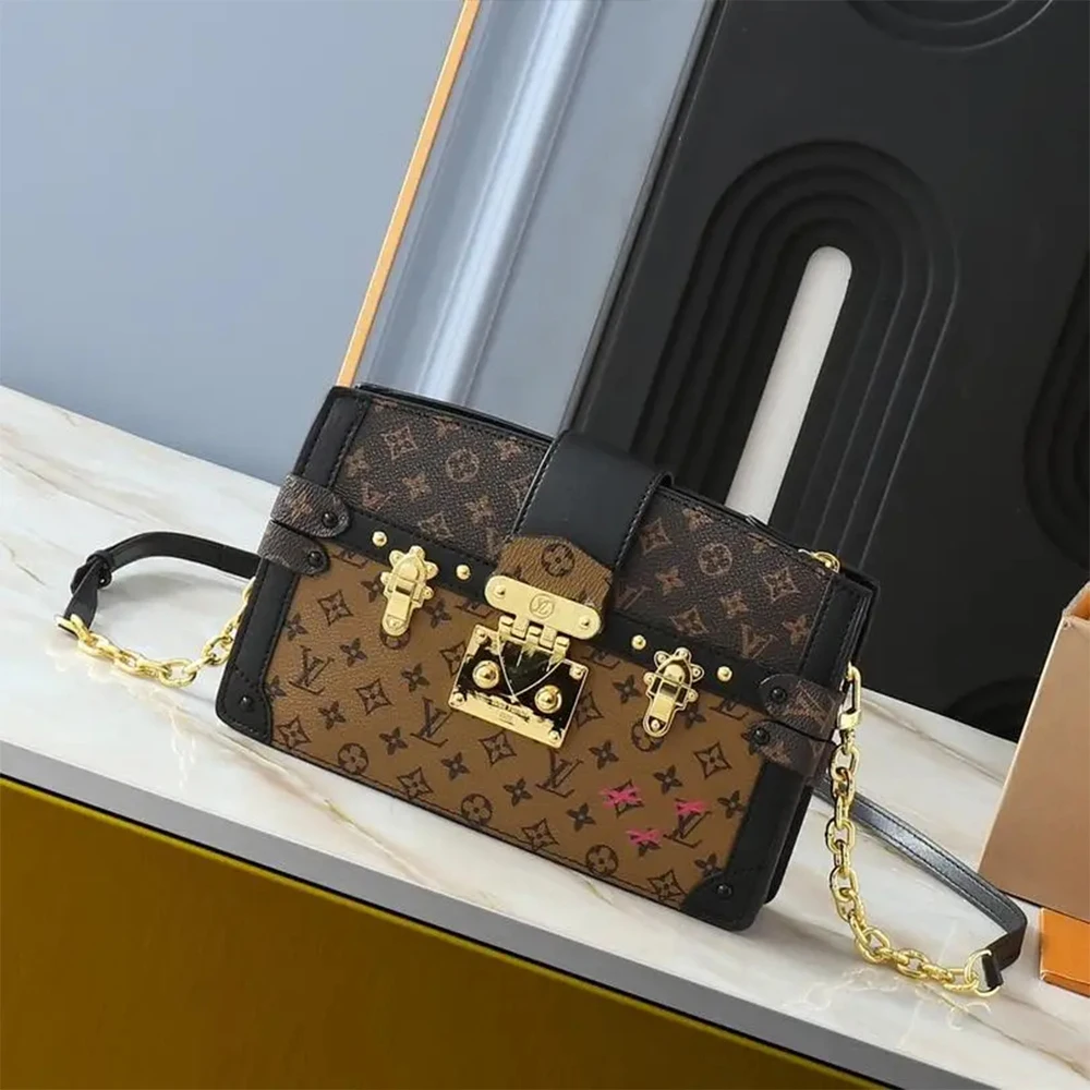 Louis Vuitton LV Trunk Clutch Box Bag Clutch Shoulder Crossbody Bag